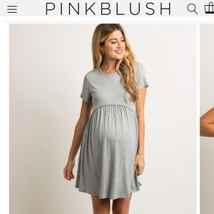 NWOT ⭐️ Pink Blush Grey Dress